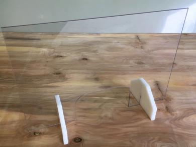 Mobile Virenschutz-Scheibe, EXPRESS BxH 740x740mm PET